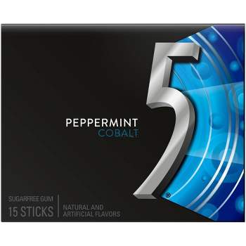 Wrigley's 5 Peppermint Cobalt Sugarfree Gum - 15ct