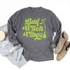 Simply Sage Market Women's Bad Witch Vibes Puff Print Long Sleeve Garment Dyed Tee - 3 of 4