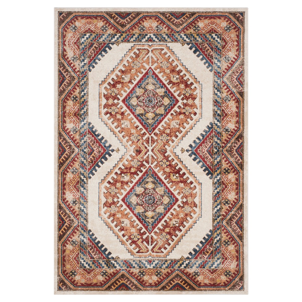 5'3inx7'6in Bijar Rug Ivory/Rust - Safavieh