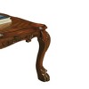 54" Coffee Table with Claw Legs, Scalloped Top, Intricate Floral Motifs, Easy Assembly for Living Room - 4 of 4