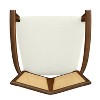 Okak Set of 2 Upholstered Rattan Woven Back Dining Chair Without Arm,Wooden Accent Dining Chairs for Dining Room,Kitchen - 4 of 4