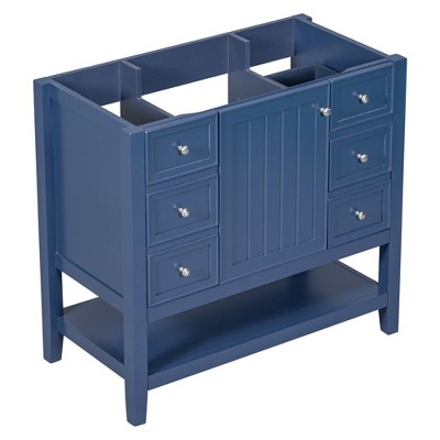 NicBex Modern Bathroom Vanity,Bathroom Sink Vanity with 1 Cabinet and 3 Drawers,Bathroom Sink Cabinet for Bathroom,Blue/Black/Gray/Green