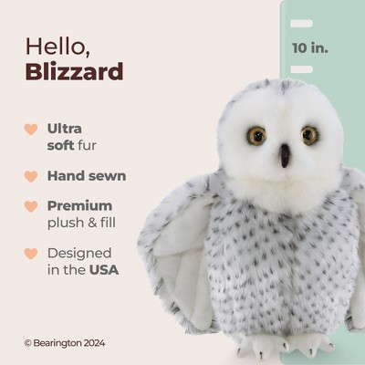 Bearington Drift The Snowy Owl – Plüsch-Eule, 8 Zoll (ca. 20 Cm), Kuschelig Und Realistisch