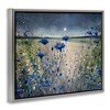 Stupell Industries Moon over Blooming Flowers Floating Frame Canvas Art - 2 of 4
