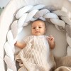 SARO Braided Crib Bumper – 90.5” Baby Crib Rail Guard, Soft Knotted Cushion Liner & Nursery Decor, Protective Braided Pillow for Infants & Toddlers - 3 of 4