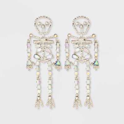 SUGARFIX by BaubleBar 'Bad to the Bone' Statement Halloween Earrings - Silver