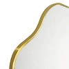 Gold Asymmetrical Full Length Mirror Irregular Curved Gold Frame 65'' H x 35'' Large Hanging Full Body Gold Mirror for Bedroom, Living Room or Closet - 2 of 4