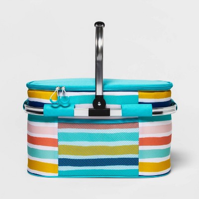 Photo 1 of 13.5qt Picnic Cooler Stripe - Sun Squad