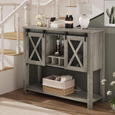 Buffet Storage Cabinet Farmhouse Wine Cabinet