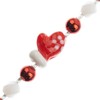 Crystal Lane DIY 7" Lampwork Glass Designer Holiday Christmas Bead Strand Craft Embellishment Mittens Red - 3 of 4