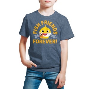 Boys' - Baby Shark - Fish Friends Forever Short Sleeve Graphic T-Shirt - 1 of 4