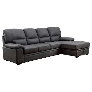 Samson Modern Style Pullout Sleeper Sofa Graphite - miBasics, Gray