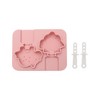 Unique Bargains Ice Pop Mould Double Mini Dinosaur Shape Comes with Plastic Stick Hand Washable 4.72"x3.62"x0.83" 1 Pc - 3 of 4