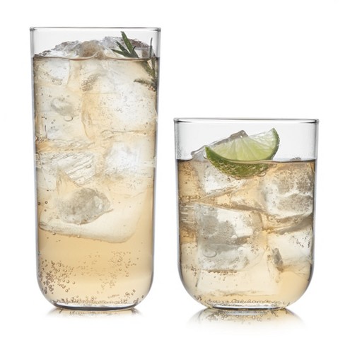 Libbey Polaris 16 Piece Tumbler And Rocks Glass Set, Axis : Target