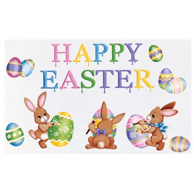 Collections Etc Happy Easter Bunnies And Eggs Garage Magnet, Set Of 19 ...