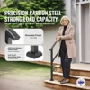 VEVOR Handrails for Outdoor Steps, 2-3 Step Stair Hand Rail Kit, Transitional Carbon Steel Railings with Installation Kit, Stair Rails, Black - 3 of 4