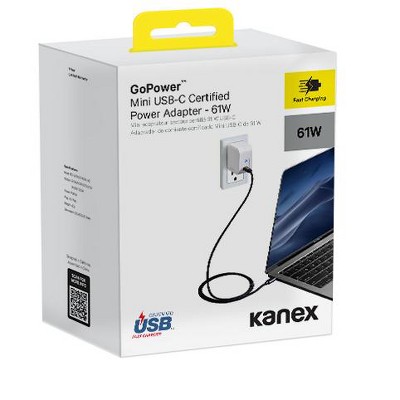 Kanex GoPower Mini USB-C Certified Power Adapter - 61W