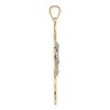 Black Bow Jewelry 14k Two Tone Gold Caravaca Crucifix Cross Pendant - 2 of 4