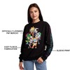 Five Nights At Freddy’s Group Shot Women’s Black Crew Neck Long Sleeve Fleece Sweatshirt - 2 of 4