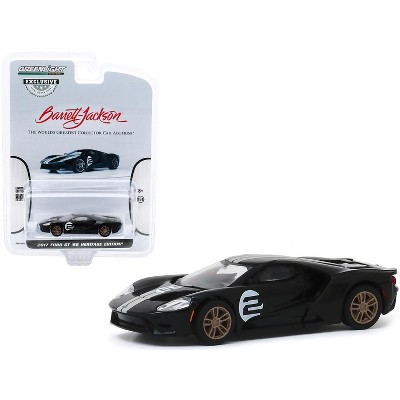 2017 Ford GT '66 Heritage Edition #2 Black First Legally Resold 2017 Ford GT Las Vegas, 2019 (Lot #747) Barrett-Jackson 1/64 Diecast Car by Greenlight