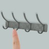 Unique Bargains Wall Mount Coat Rack with Hooks Used for Hanging Hat Towel Bathrooms - 4 of 4