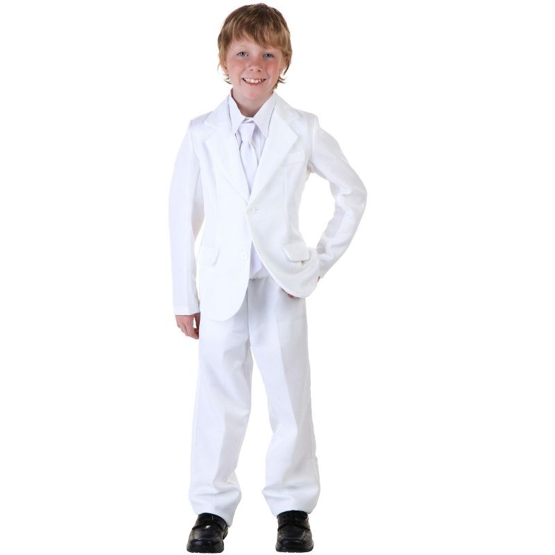 HalloweenCostumes.com Boy's White Suit Costume, 1 of 3
