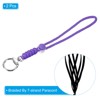 Unique Bargains Braided Wrist Polyester Keychain Wallets Badges Lanyard with Hook 2 Pcs - 3 of 4