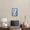 Art Remedy Blue and White Palms Tropical Bathroom Wall Art Framed - 2 of 4