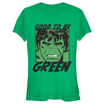 Juniors Womens Marvel St. Patrick's Day Hulk Good to be Green T-Shirt