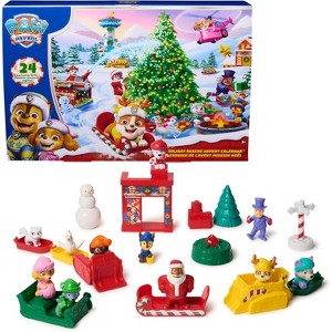 PAW Patrol Holiday Rescue Advent Calendar, 24 Surprise Toys - Figures, Miniature Vehicles & Accessories - 1 of 4