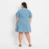Women's Corset Denim Mini A-Line Dress - Future Collective Medium Wash - 2 of 3