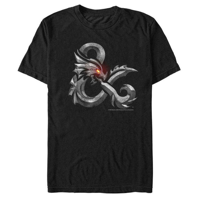 Men's Dungeons & Dragons: Honor Among Thieves Metal Logo T-Shirt, 1 of 6