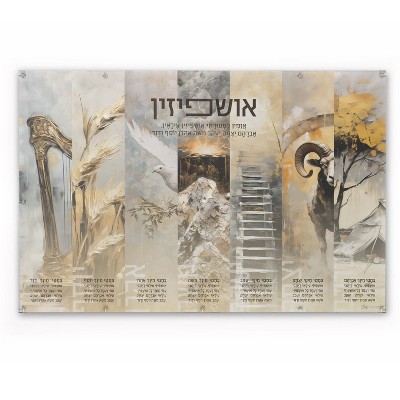 Waterdale Collection - Ushpezin Painted by Batya Vinyl Sukkah Decoration
