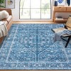Area Rugs for Living Room - Boho Washable Floral Rug, Anti-Skid, Thin Soft Carpet, Non-Shedding Rugs for Bedroom Dining Room Farmhouse Nursery - 2 of 4