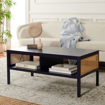 Miya Coffee Table - Navy/Natural - Safavieh