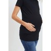 Women's Short Sleeve Maternity Tee - Hello Miz - 2 of 4