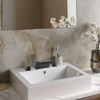 Cobbe 3-Hole Bathroom Sink Faucet for Vanity 8-Inch Widespread Faucet with Waterfall Spout Double Handle Matte Black - 2 of 4
