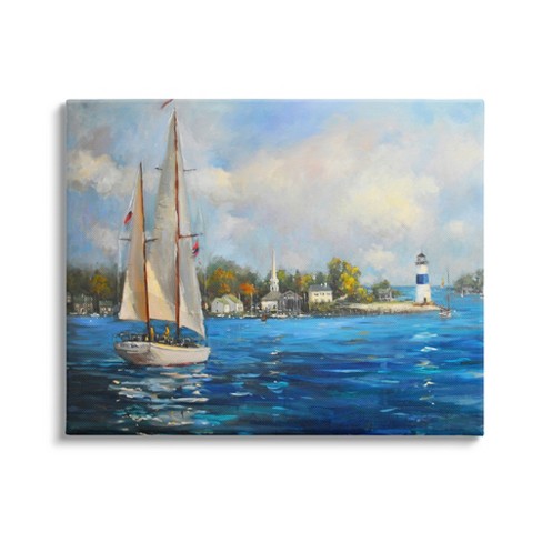 Stupell Industries Sailboats Ocean Landscape Canvas Wall Art - image 1 of 3