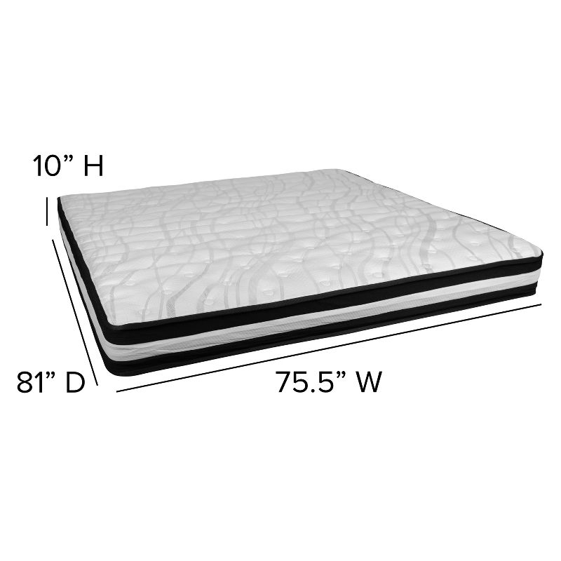 Emma and Oliver 10 Inch Foam and Pocket Spring Mattress, Mattress in a Box, 5 of 12