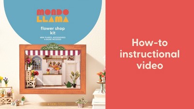 DIY 3D Miniature Flower Shop Craft Kit - Mondo Llama™ : Target