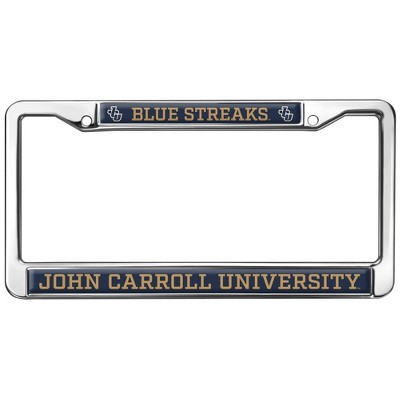 John Carroll University Mascot Full Size Standard License Plate Metal Frame