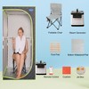 LOVMOR Portable Gothic Roof Plus Type Full Size Steam Sauna tent with Foldable Chair, Remote Control, Spa, Therapy & Relaxation at home - 2 of 4