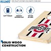 NCAA Ohio State Buckeyes 1'x2' Wood Cornhole Set - 3 of 4