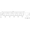 Progress Lighting Builder 5-Light Bath Bracket, Brushed Nickel, Alabaster Glass - 2 of 2