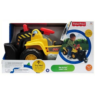 Fisher-Price Big Action Load N Go Ride-On with Lights, Sounds, Storage and Walking Bar