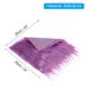 Unique Bargains DIY Crafts Halloween Gnome Beard Plush Fluffy Faux Fur Fabric Square Patches - 2 of 4