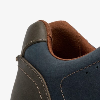 Clarks Mens Craftwell Lace Navy Leather Shoes 10.5 Medium — фото 7