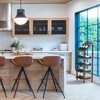 Life Story MyWinebar 15 Bottle Wine Holder Wood Frame Floor Storage Rack Display Stand with Tilted Top Shelf and 4 Flat Display Shelves - 4 of 4