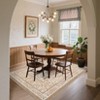 Modern Farmhouse Floral Washable Area Rug for Living Room Machine Washable Non Slip Ultra Thin Low Pile Floor Cover for Bedroom Kitchen Kid's Room - 2 of 4