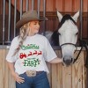 Simply Sage Market Women's Christmas On The Farm Tractor Short Sleeve Garment Dyed Tee - 2 of 4
